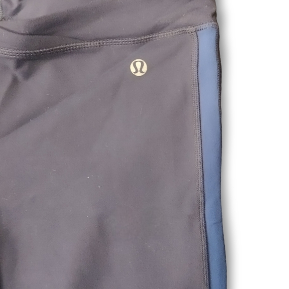 LULULEMON ATHLETICA - Grey & Blue Leggings Tights Size 4 - Picture 2 of 4